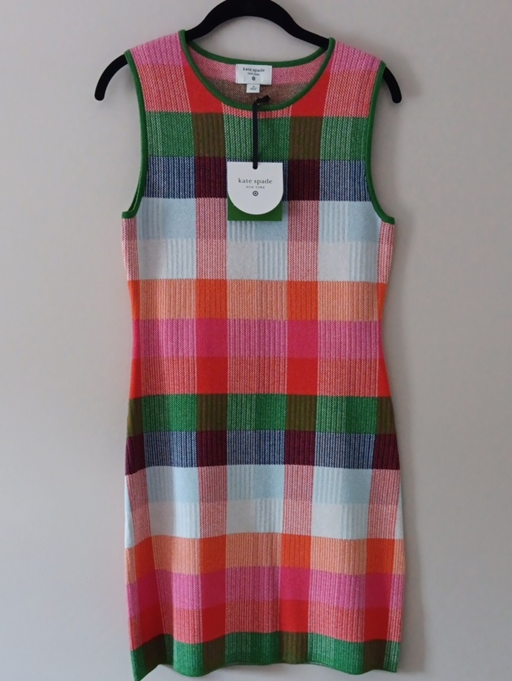 Kate Spade for Target Plaid Knit Tank Dress